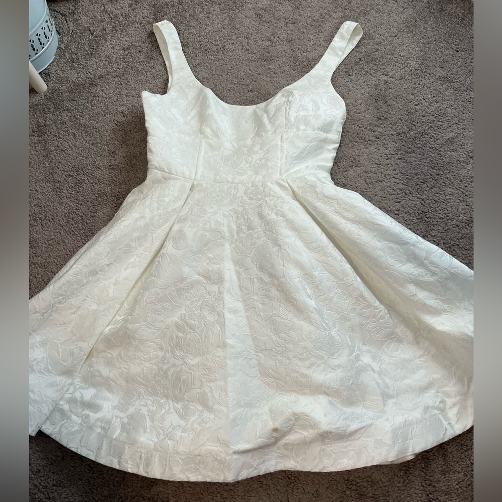Showpo White Fit and flare Mini Dress